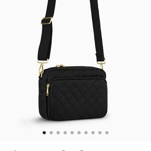 CANVELLE NWT Black Quilted Crossbody Bag, Medium size - NWT ships fast